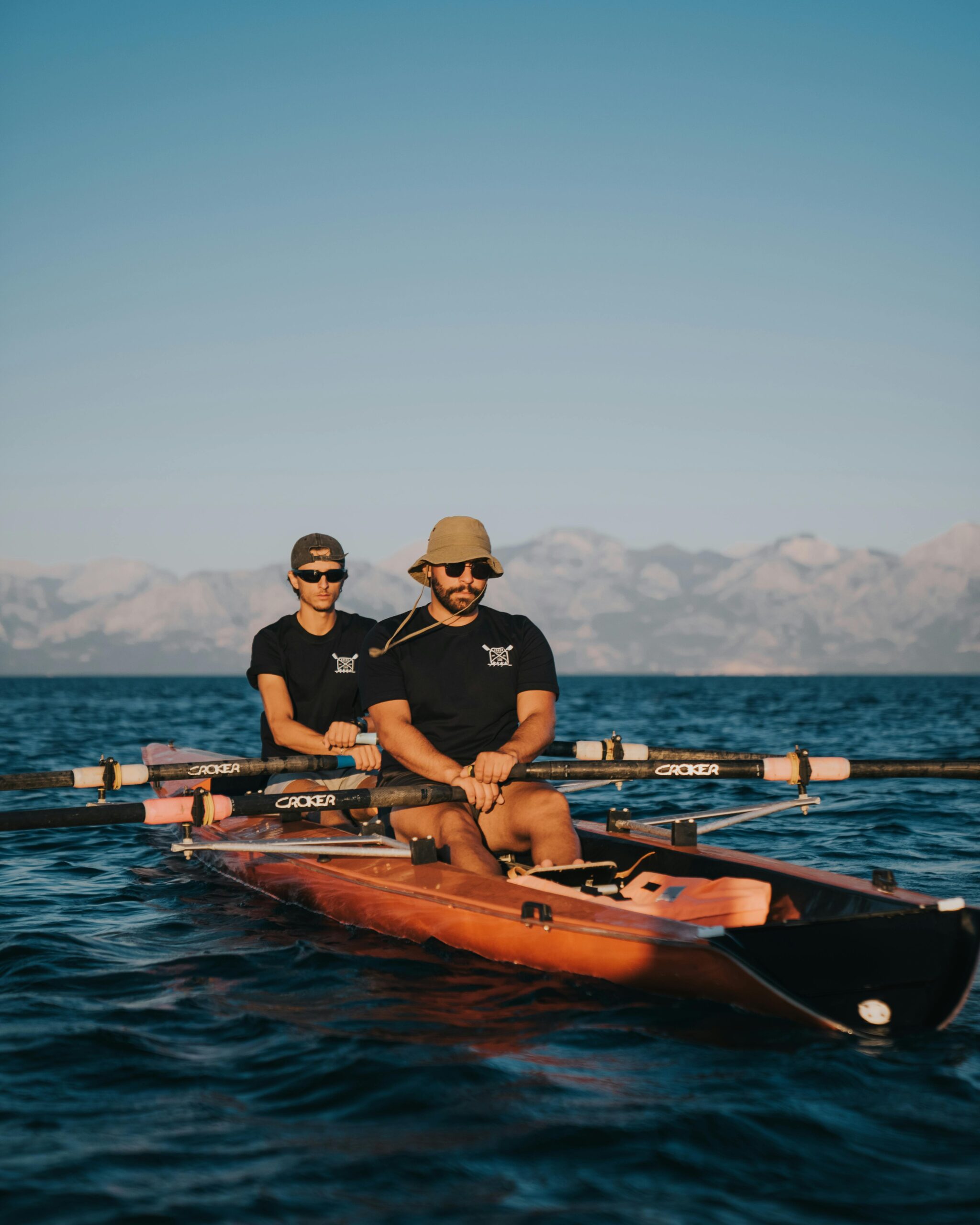 rowing together